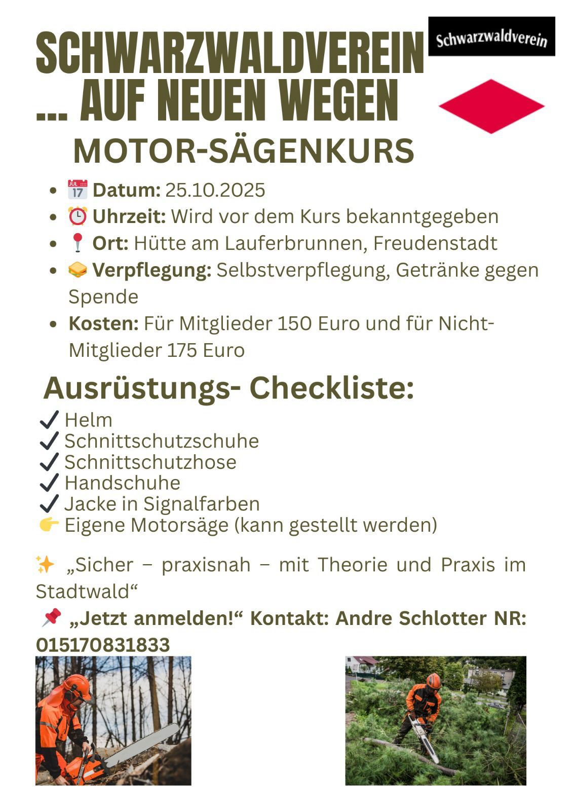 Motorsägekurs