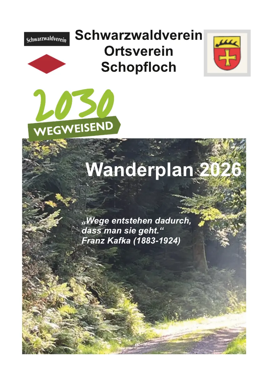 Wanderplan 2026