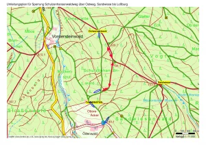 Umleitung_Schulzenhansenwaldweg über Ostweg