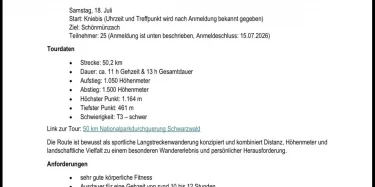50km Nationalparkdurchquerung